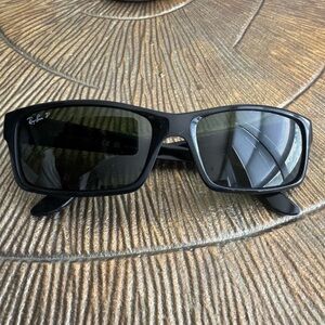 Ray-Ban Modern Black Rectangular Sunglasses